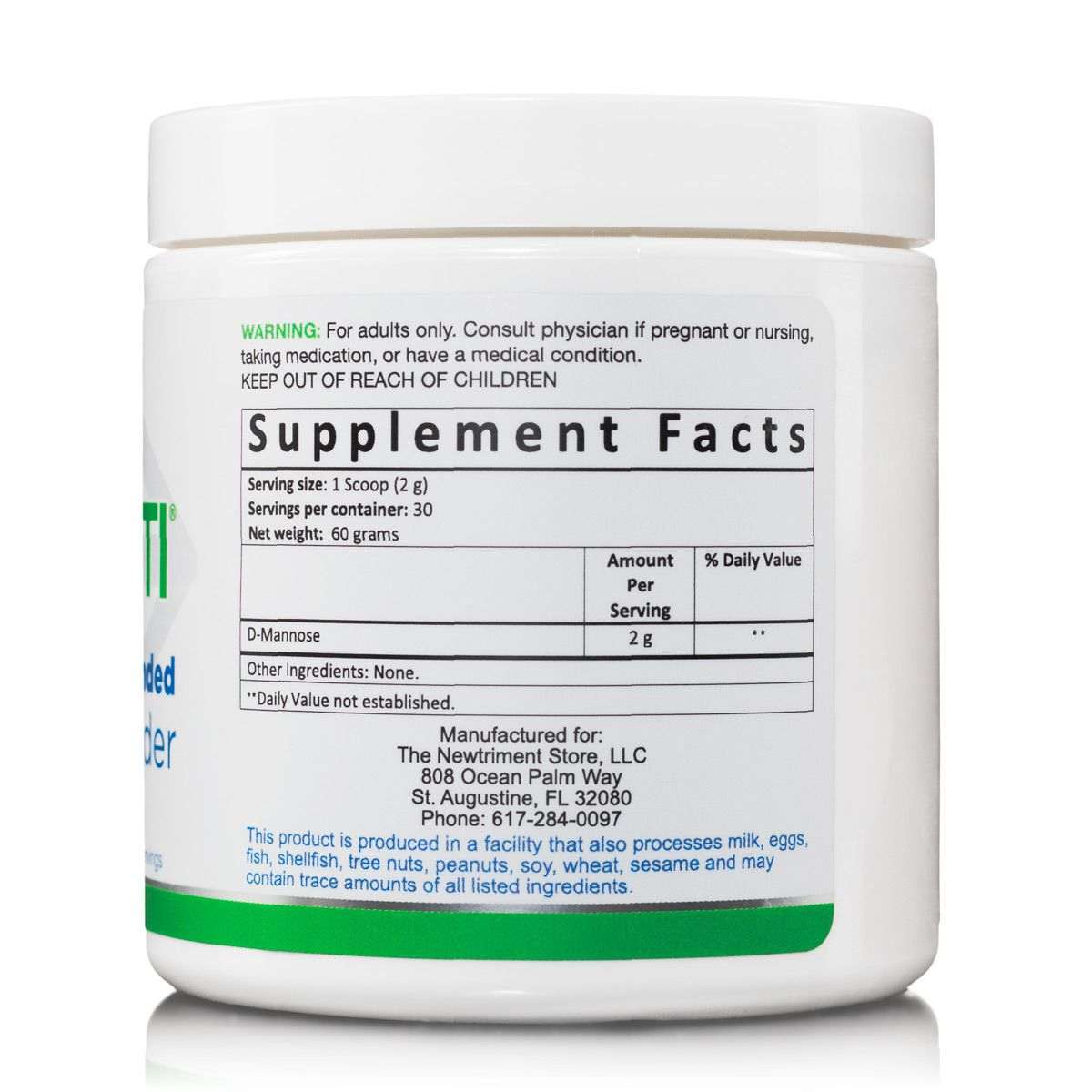 D Mannose Powder - 60 grams