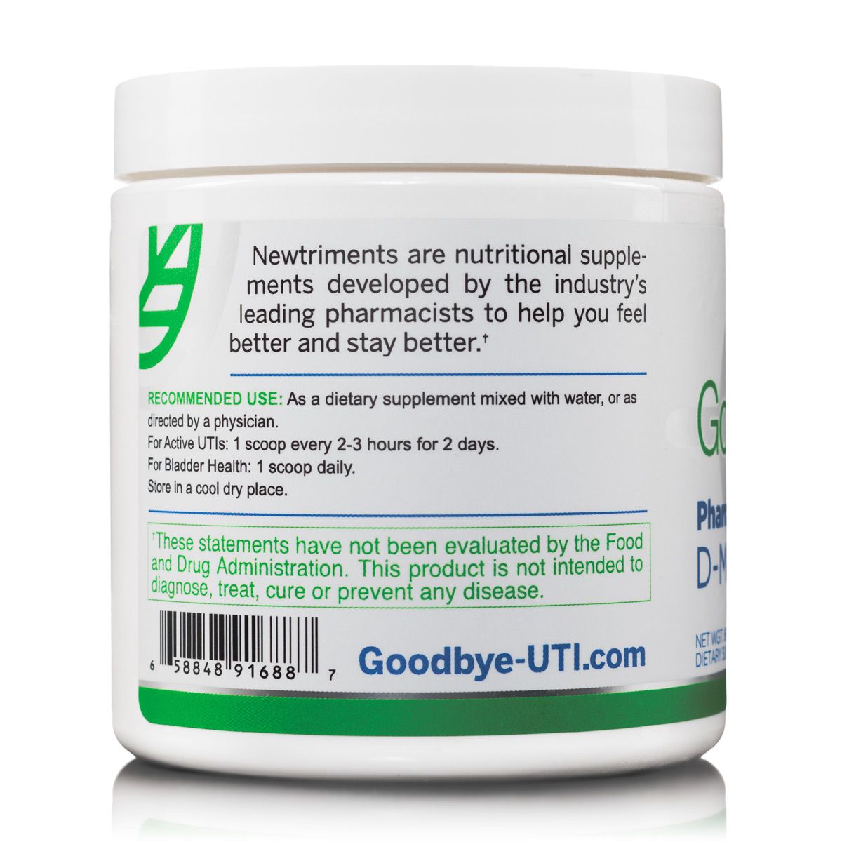 Goodbye UTI D-Mannose Powder: 60 grams