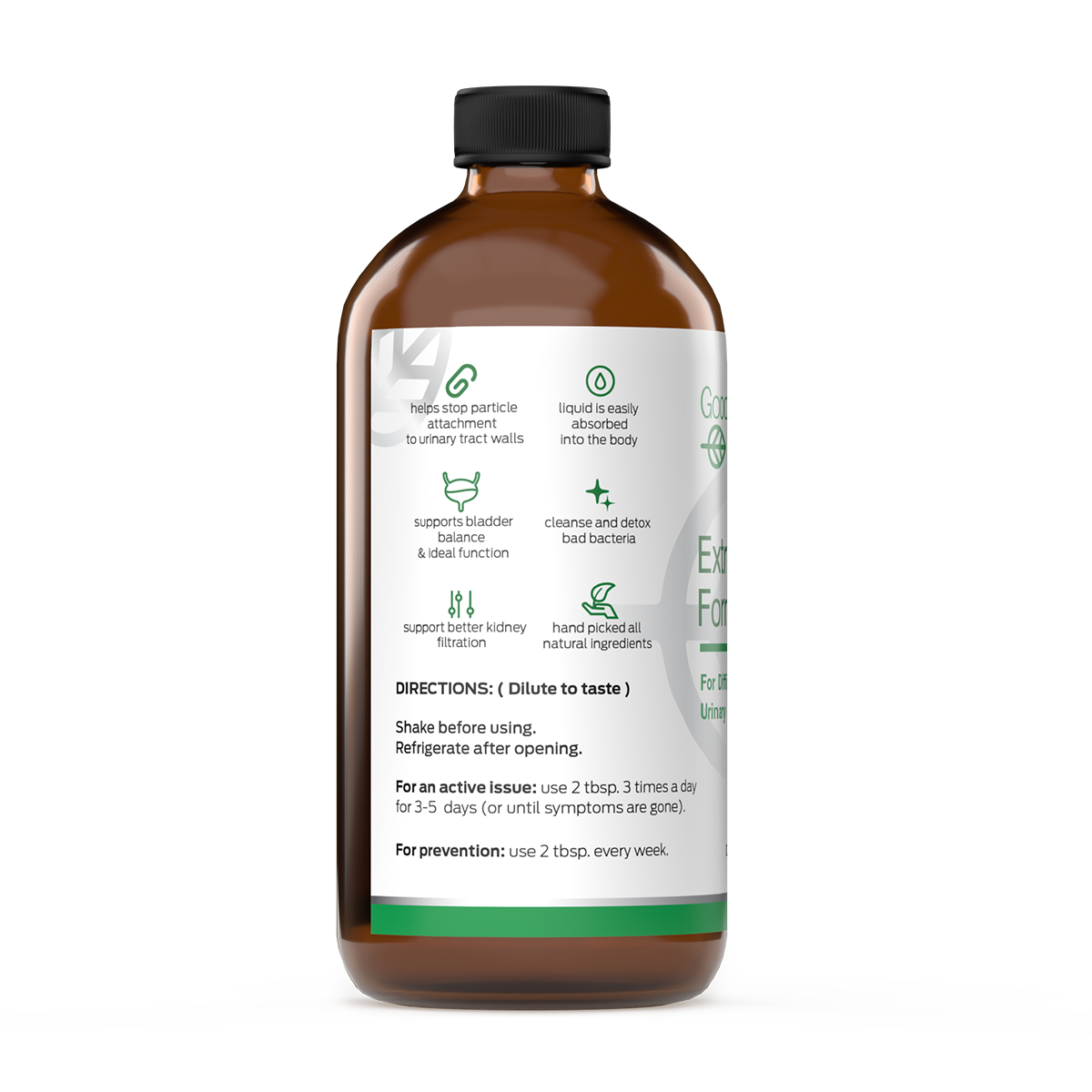 Extra Strength Urinary Support Liquid – 12 oz & 16 oz