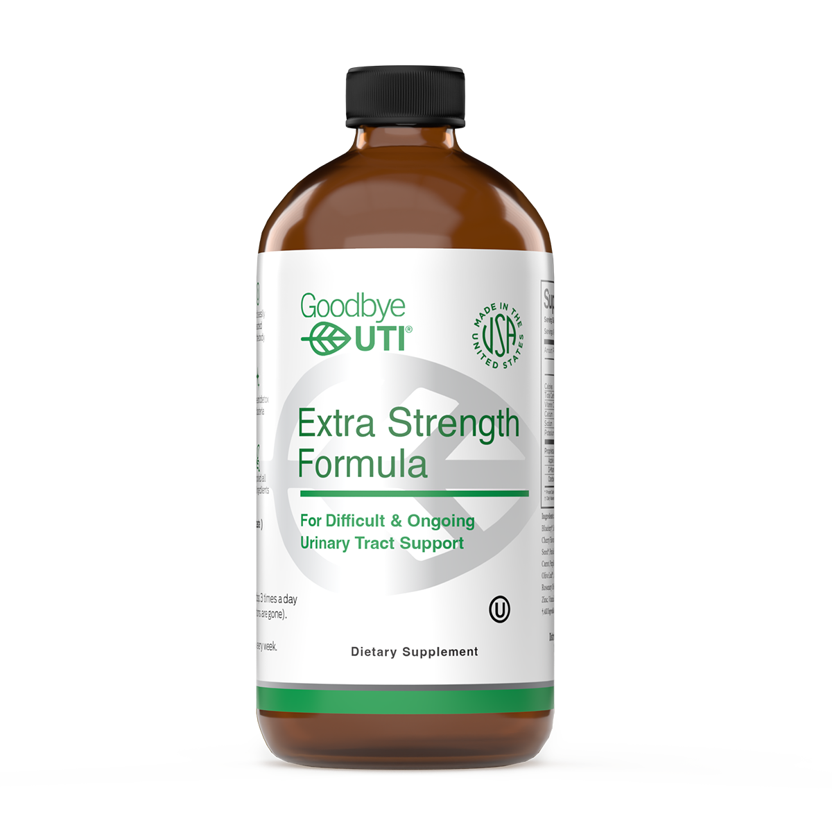 Extra Strength Urinary Support Liquid | 12 oz & 16 oz Goodbye UTI Extra Strength Urinary Support Liquid | 12 oz & 16 oz Goodbye UTI