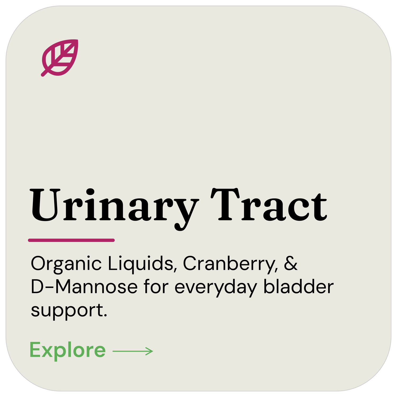 Urinary Tract Support
