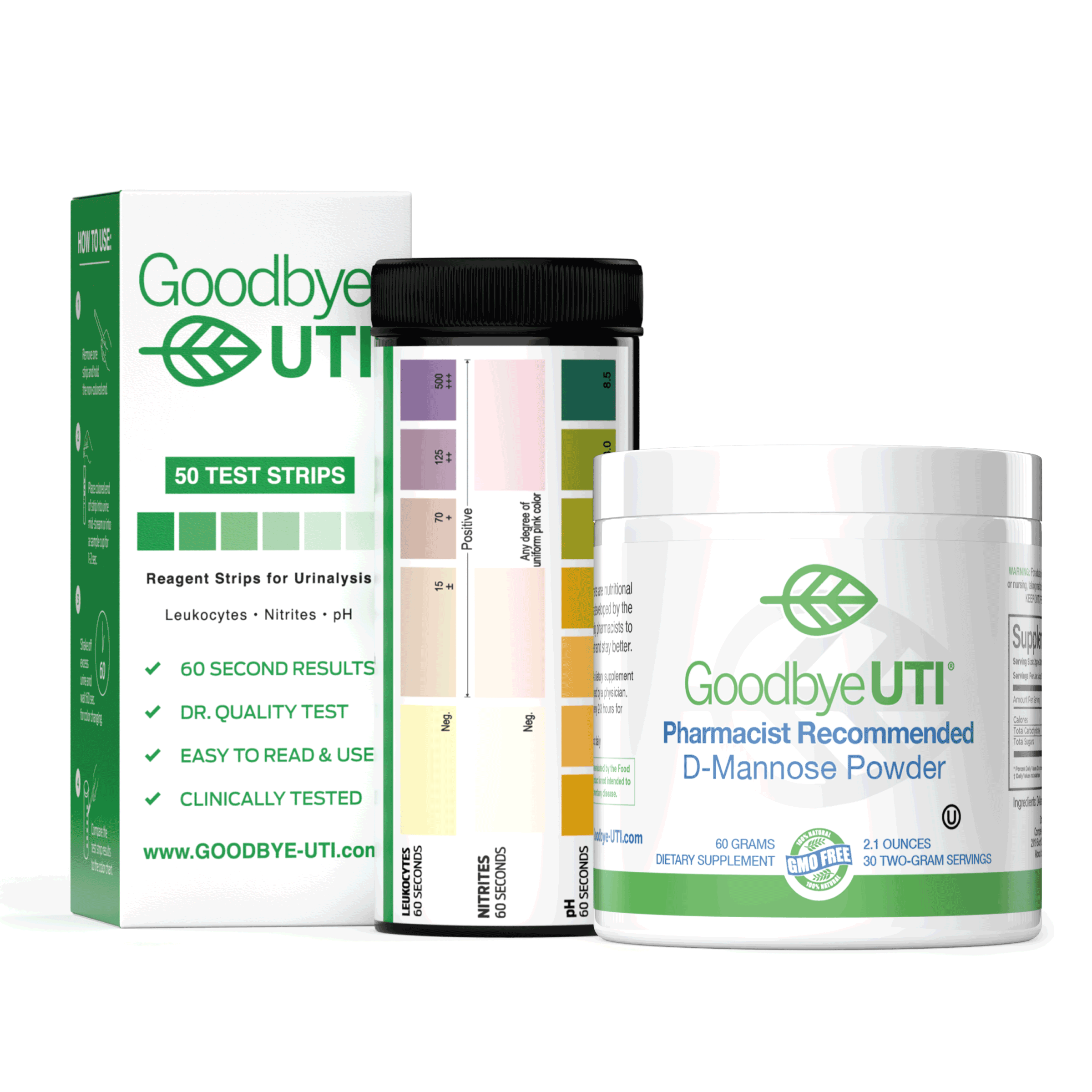 Test & Support Kit – At-Home Urinary Health Test + D-Mannose