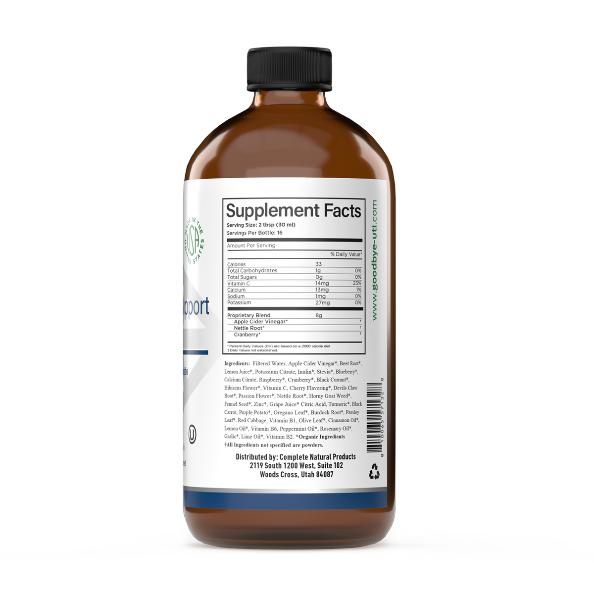 Men's Prostate Support Kit - 16oz Advanced Formula + D-Mannose Powder