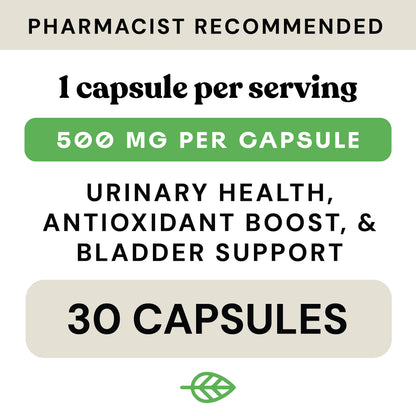 Cranberry Plus Capsules - 30 & 60 Day Supply for Urinary Support