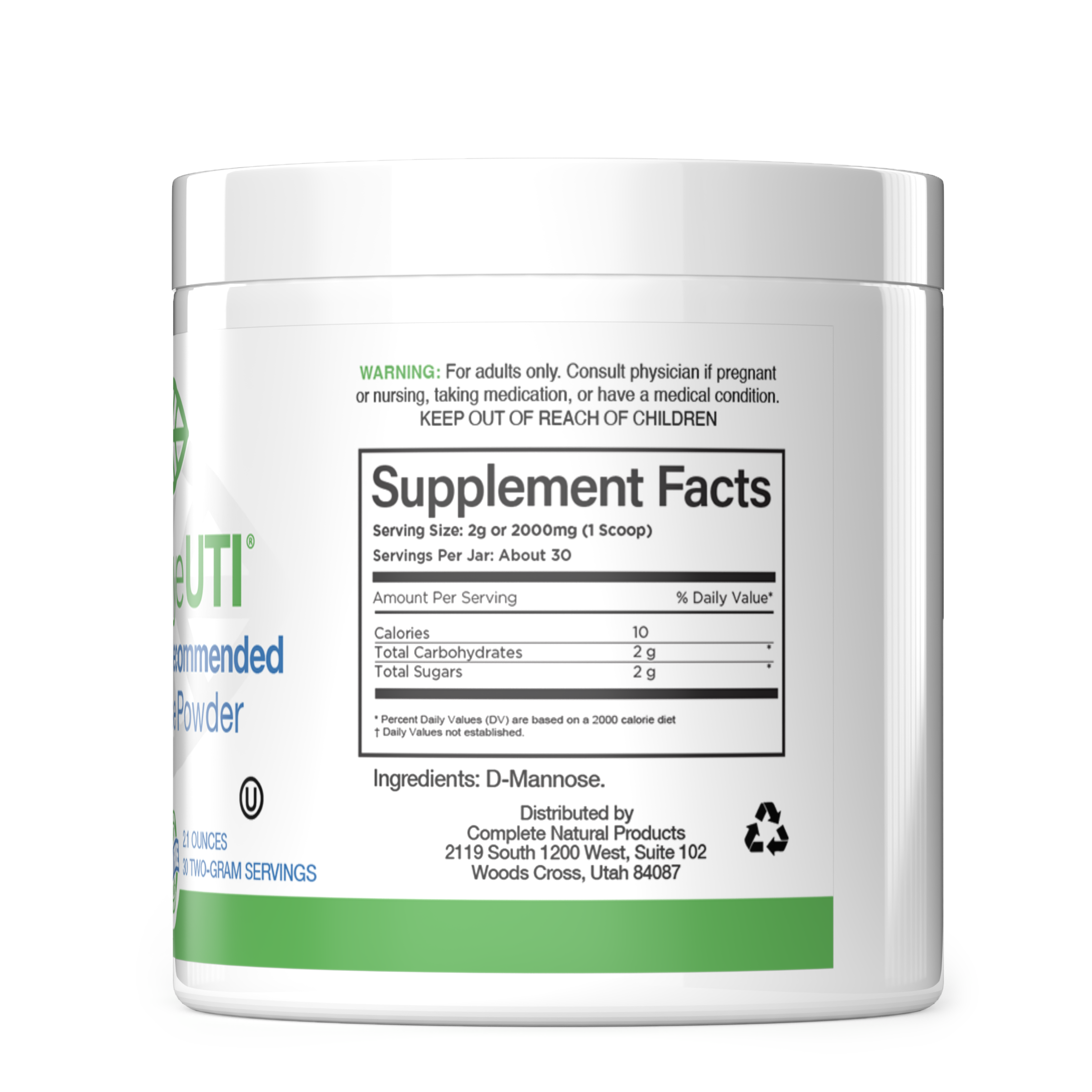 Test & Support Kit – At-Home Urinary Health Test + D-Mannose